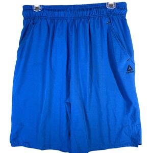 Reebok Training Shorts Mens Medium Blue Athletic Gym Workout Running Activewear